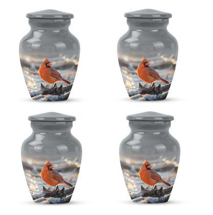 10-inch Cardinal bird urn