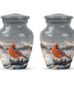 10-inch Cardinal bird urn