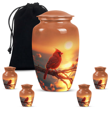 Large Urn with 4 Small Urn