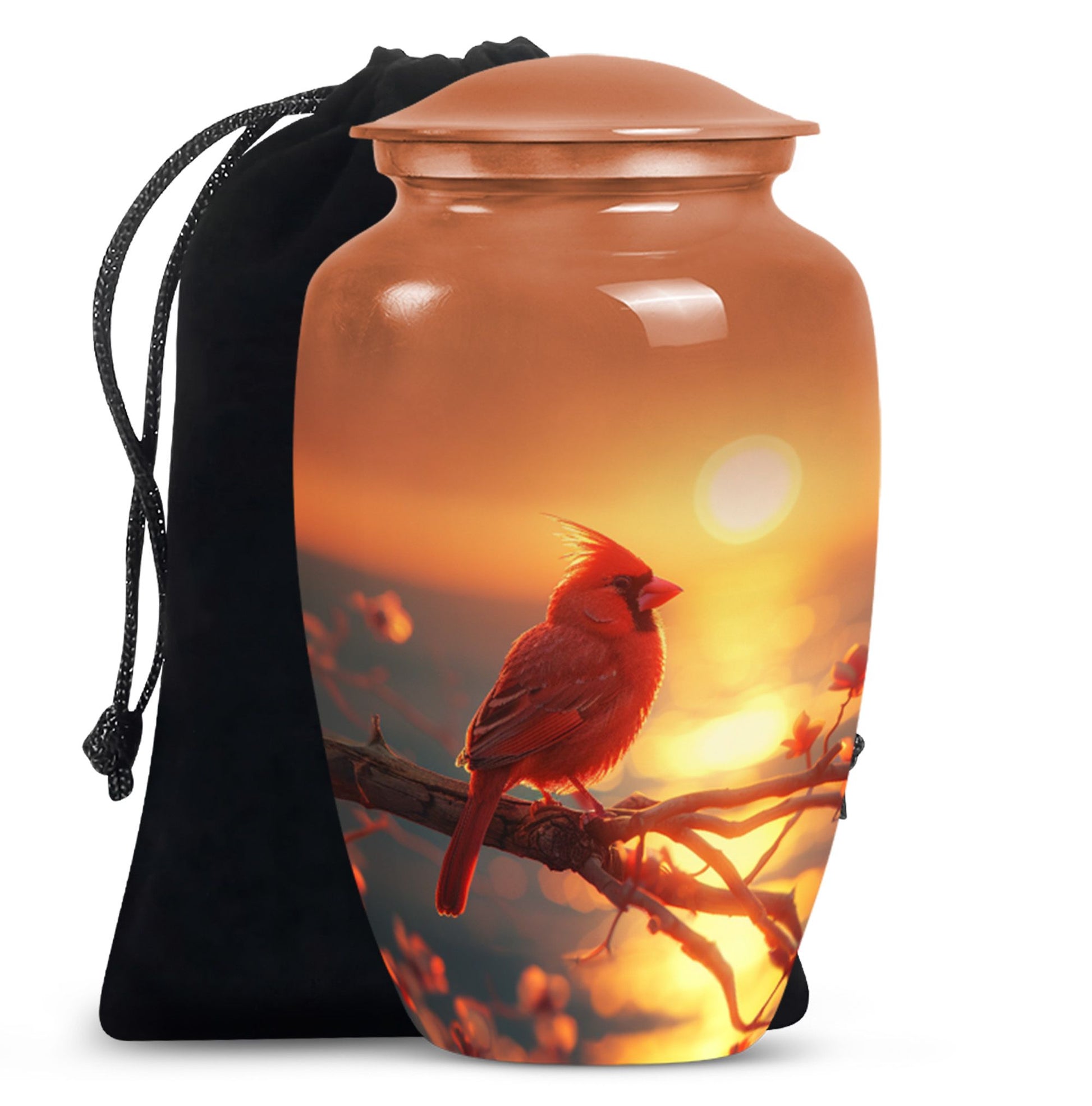 Cardinal Cremation Urn For Ashes  – Bird Cremation Urns For Women