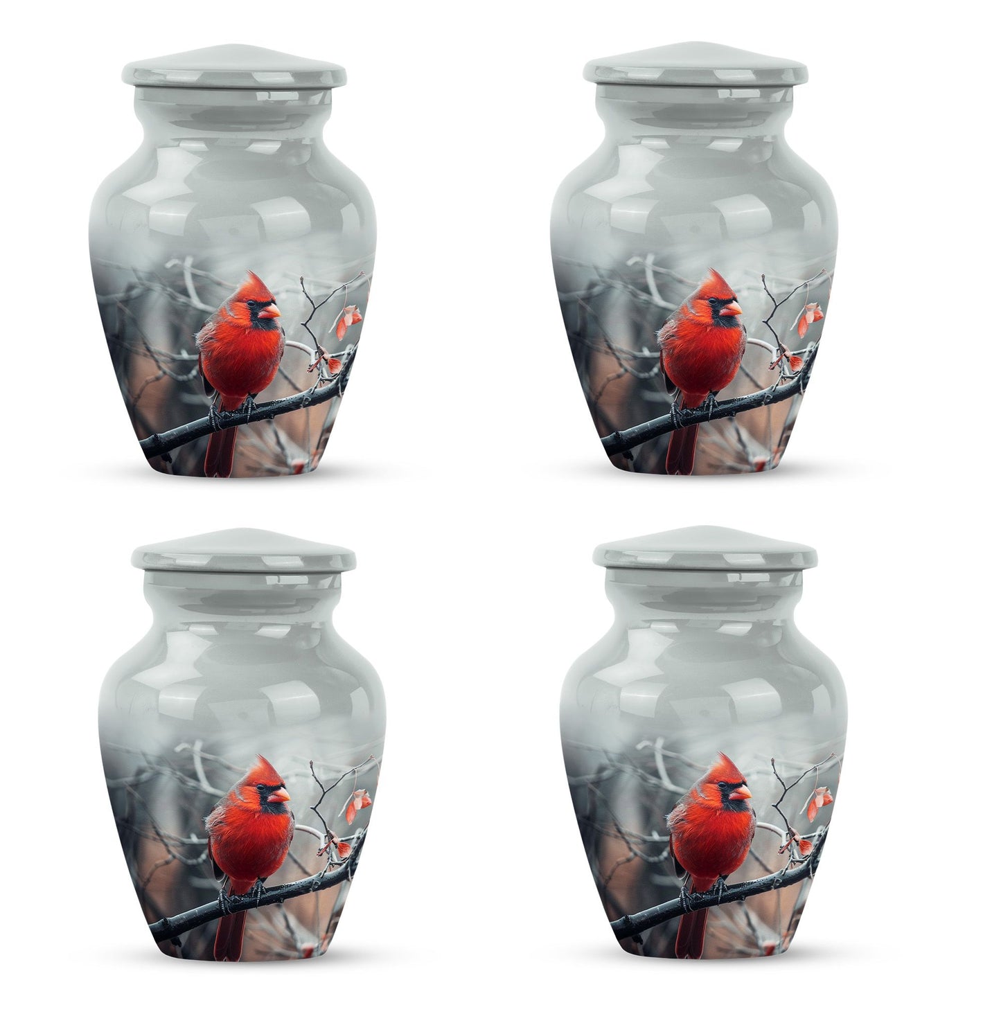 Cardinal Bird Urn for human ashes