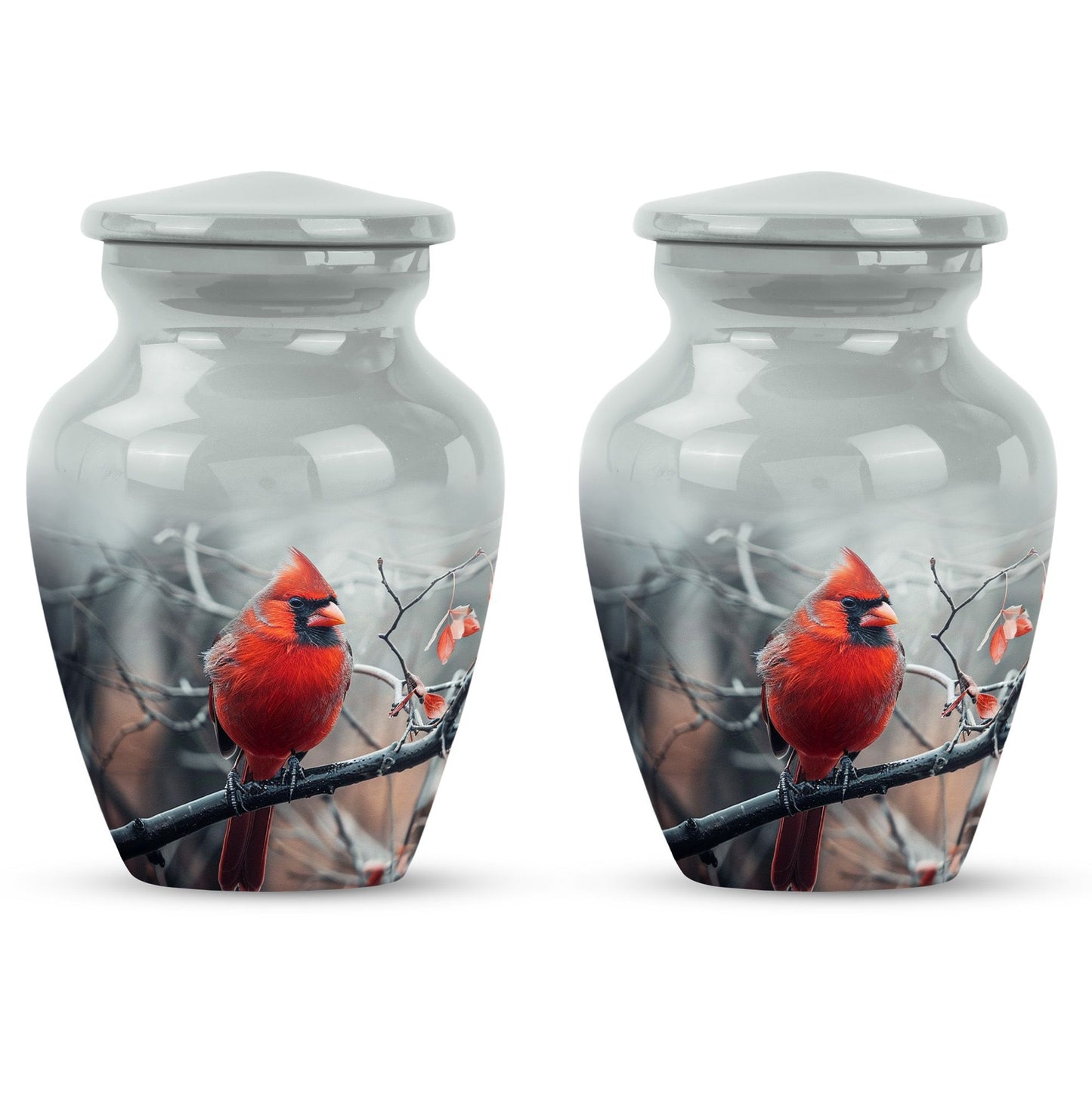 Cardinal Bird Urn for human ashes