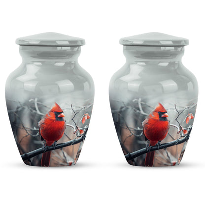 Cardinal Bird Urn for human ashes