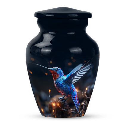 humming birds urn