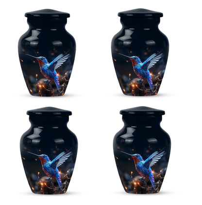 humming birds urn
