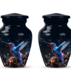 humming birds urn