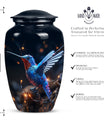 humming birds urn