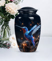 humming birds urn