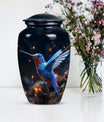 humming birds urn