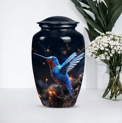 humming birds urn