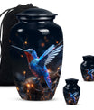 humming birds urn