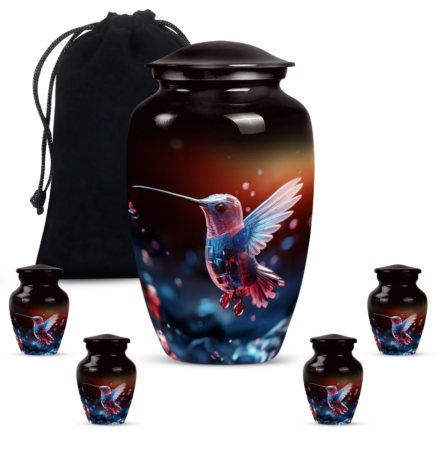 abstract design Urn for adult ashes.