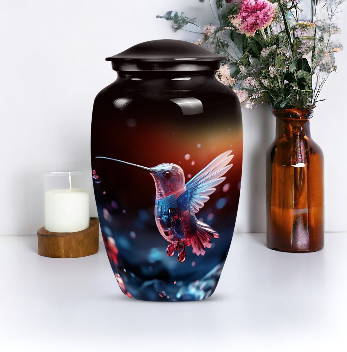 abstract design Urn for adult ashes.