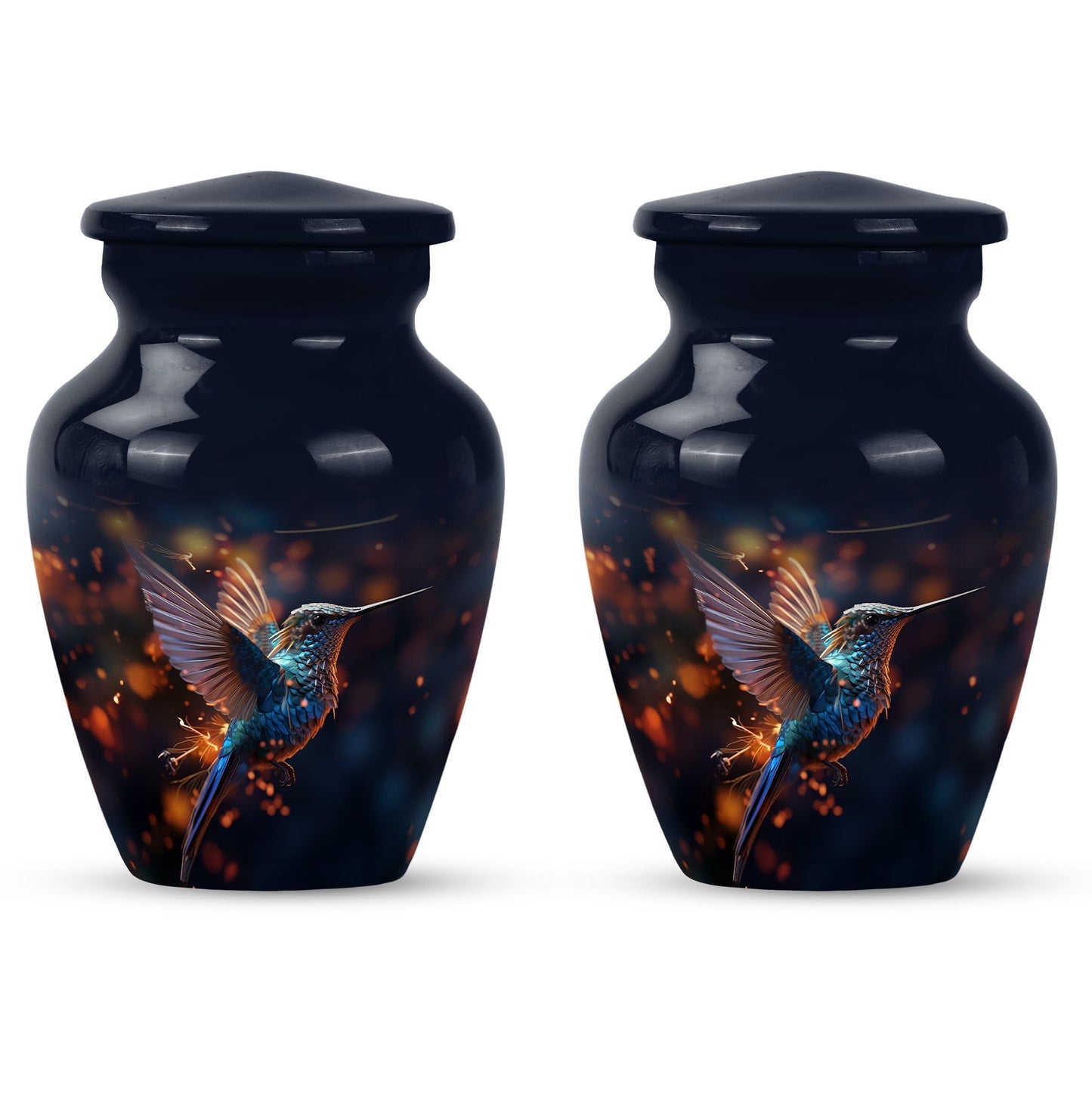 humming birds Urn