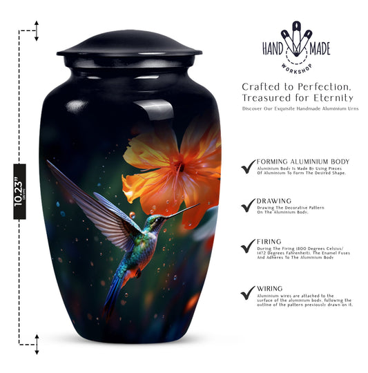 Classic 10-inch humming birds Urn,
