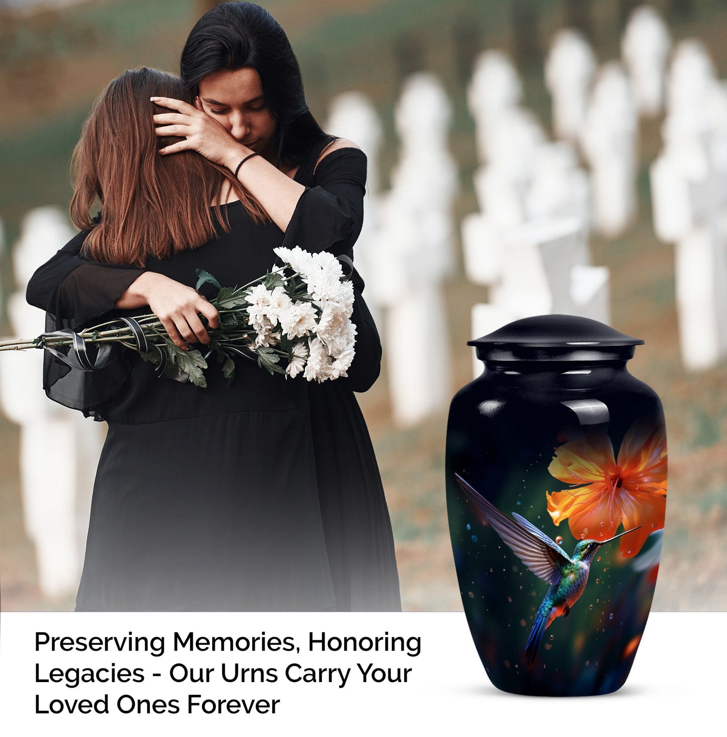 Classic 10-inch humming birds Urn,