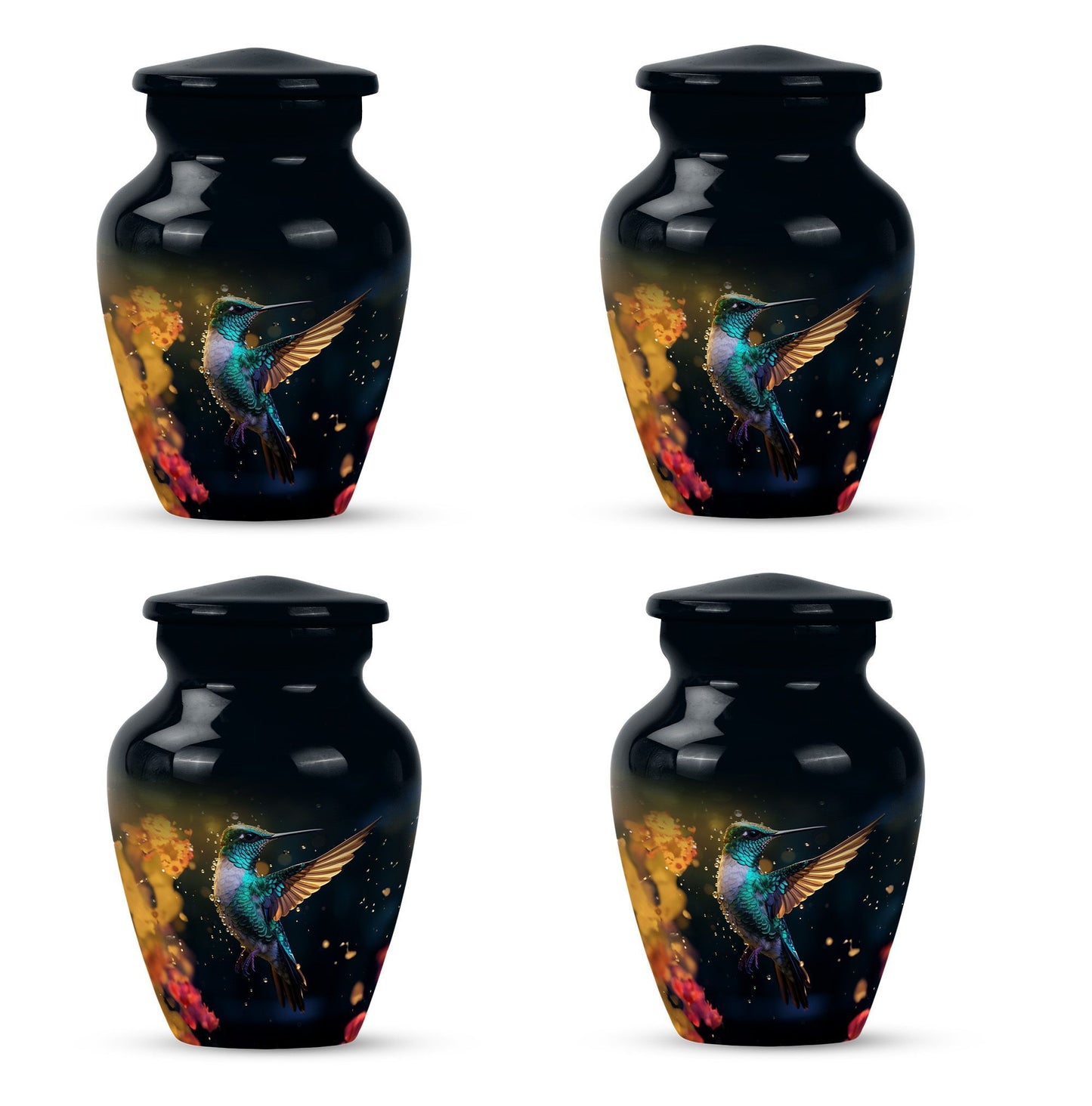 humming birds urn for human ashes