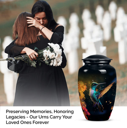 humming birds urn for human ashes