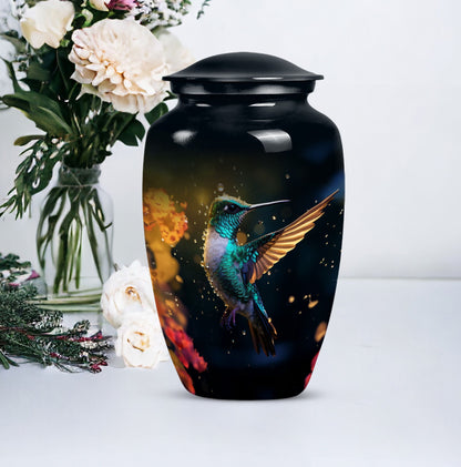 humming birds urn for human ashes