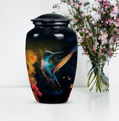 humming birds urn for human ashes