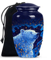 Classic 10-inch bear urn, memorial urn for mom