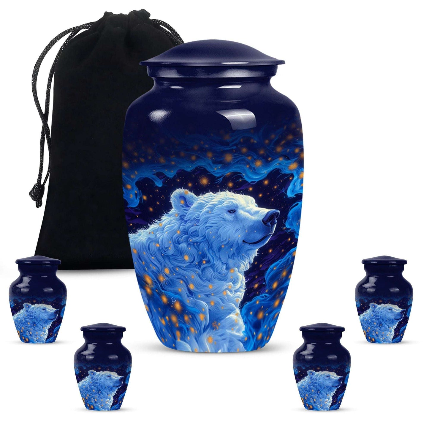 Classic 10-inch bear urn, memorial urn for mom