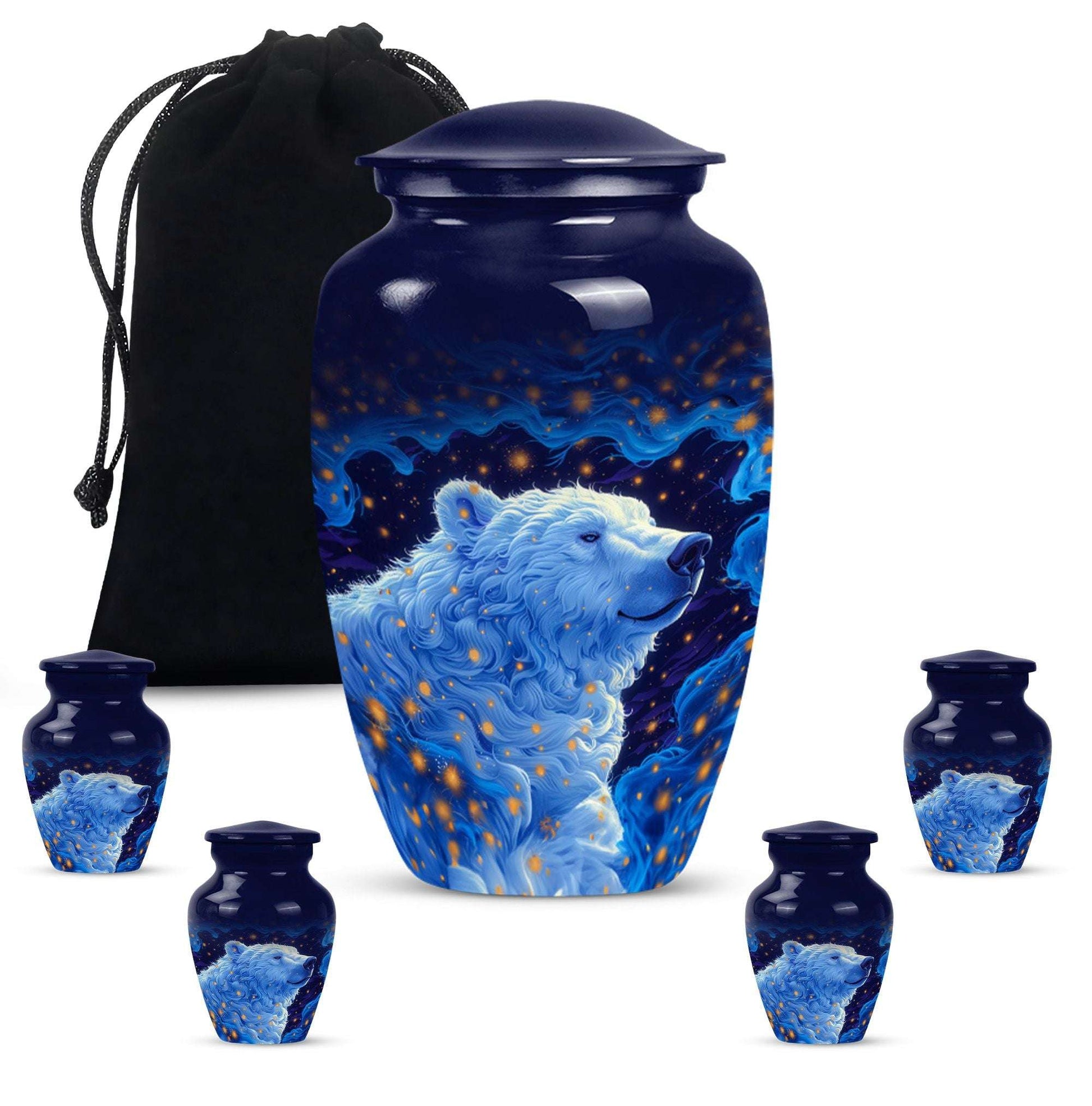 Classic 10-inch bear urn, memorial urn for mom