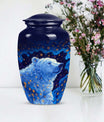Classic 10-inch bear urn, memorial urn for mom