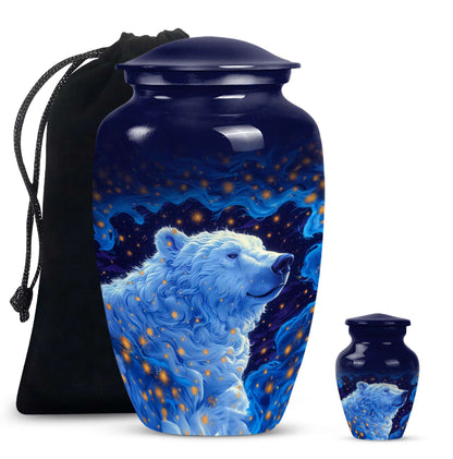 Classic 10-inch bear urn, memorial urn for mom