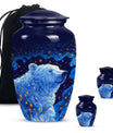 Classic 10-inch bear urn, memorial urn for mom