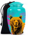 Classic 10-inch bear urn, uniquely crafted for human ashes