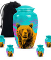 Classic 10-inch bear urn, uniquely crafted for human ashes
