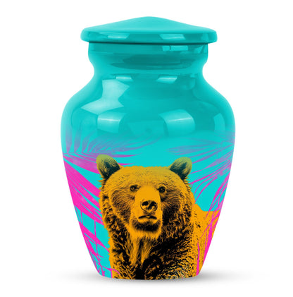 Classic 10-inch bear urn, uniquely crafted for human ashes