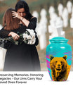 Classic 10-inch bear urn, uniquely crafted for human ashes
