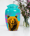 Classic 10-inch bear urn, uniquely crafted for human ashes