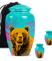 Classic 10-inch bear urn, uniquely crafted for human ashes