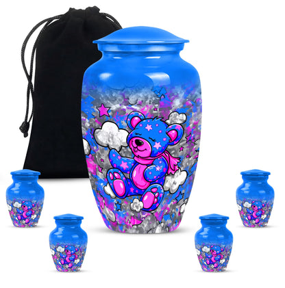 Classic 10-inch bear urn for storing ashes