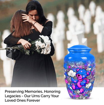 Classic 10-inch bear urn for storing ashes
