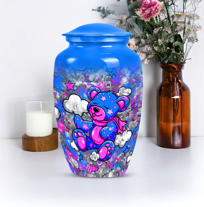 Classic 10-inch bear urn for storing ashes