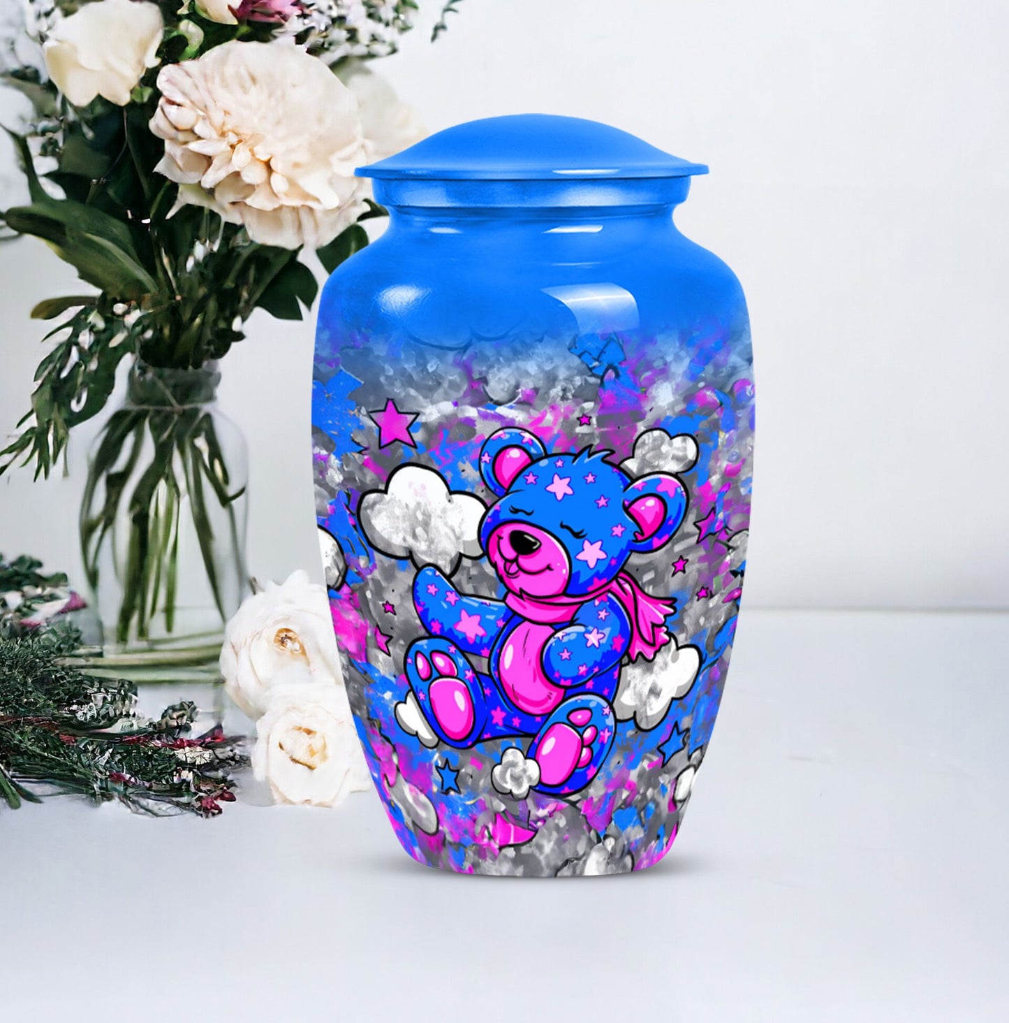 Classic 10-inch bear urn for storing ashes