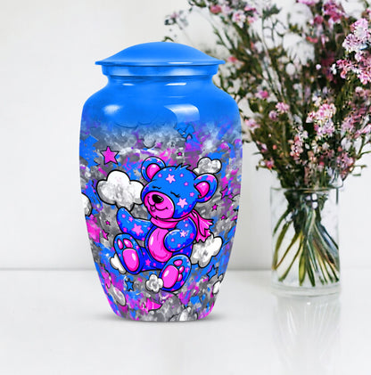 Classic 10-inch bear urn for storing ashes