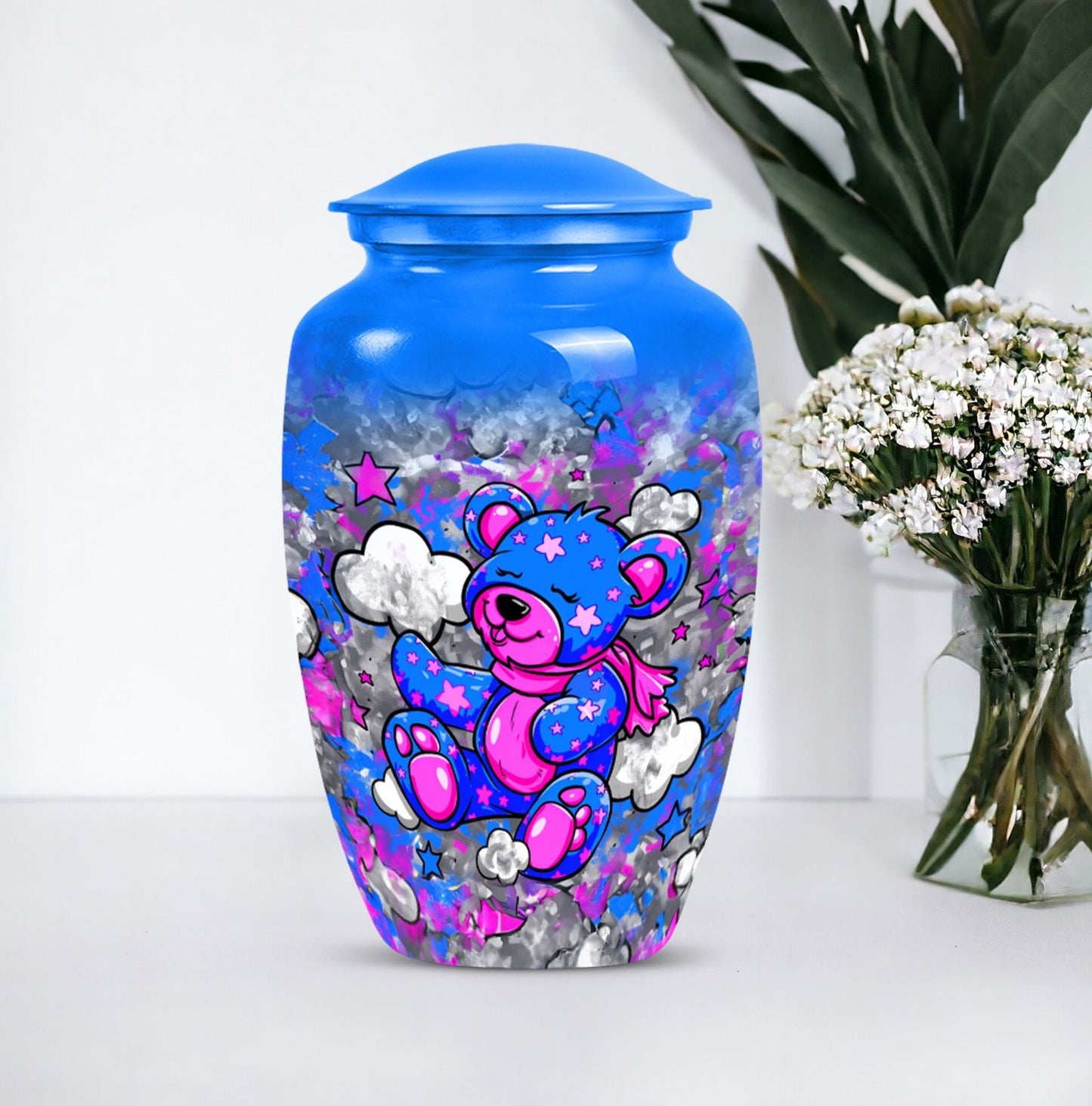 Classic 10-inch bear urn for storing ashes