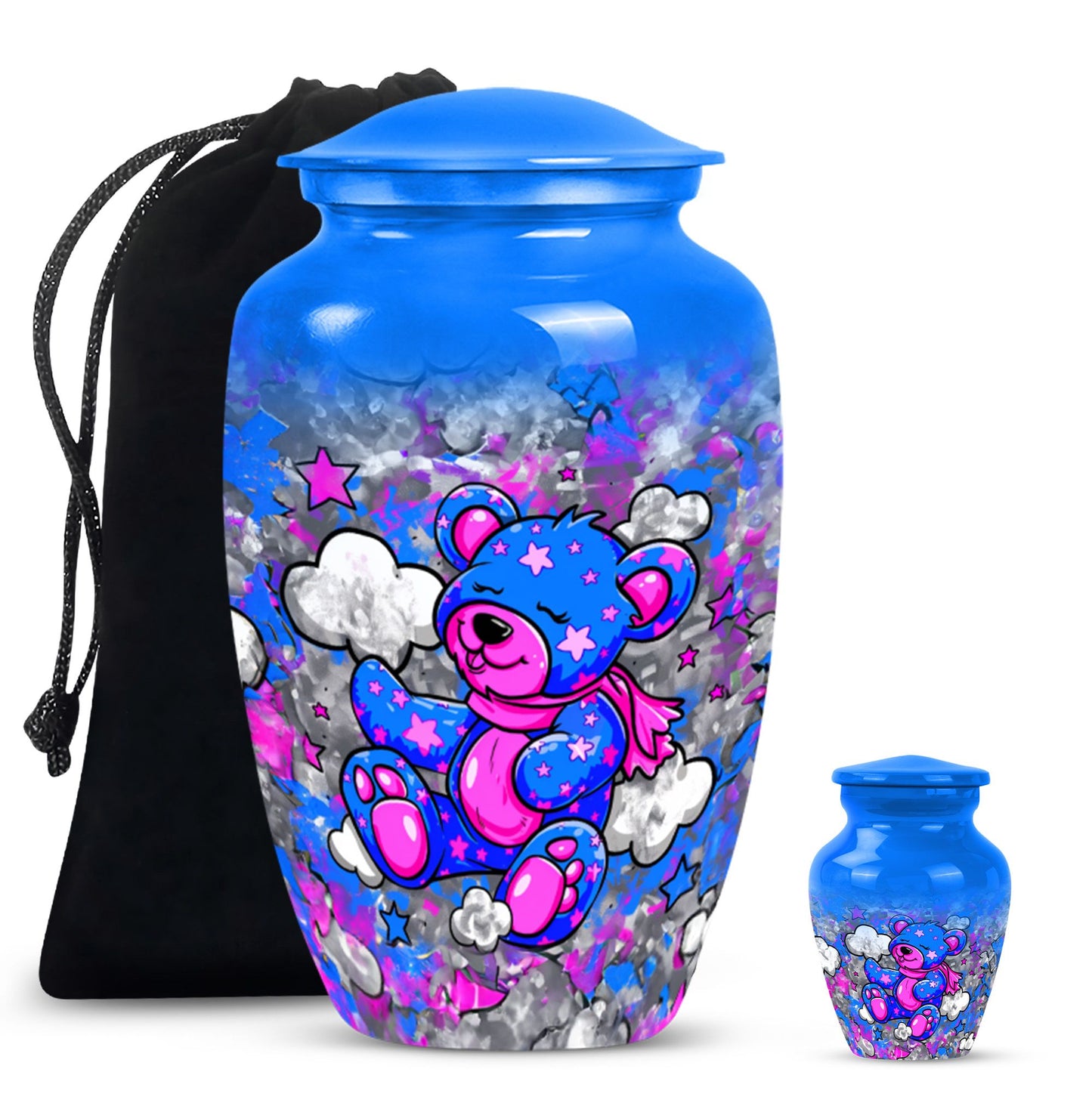 Classic 10-inch bear urn for storing ashes