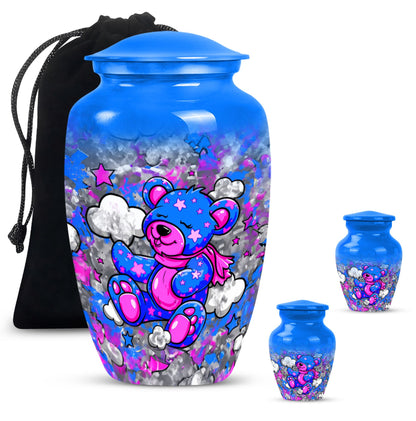 Classic 10-inch bear urn for storing ashes