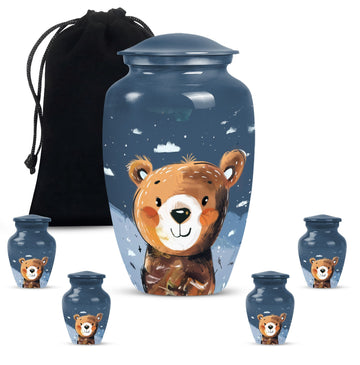 Large Urn with 4 Small Urn