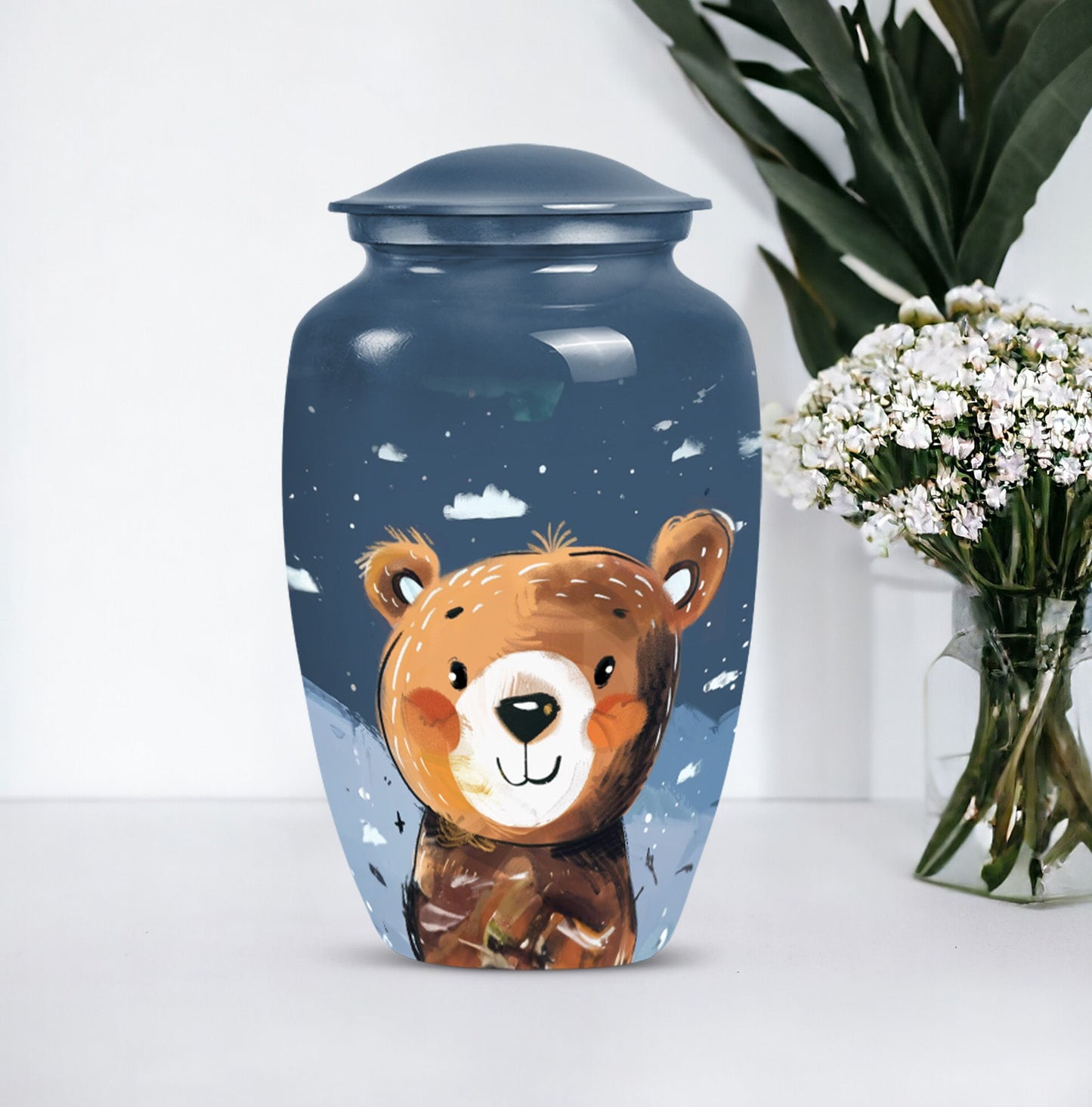 10-inch classic bear urn.