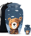 10-inch classic bear urn.