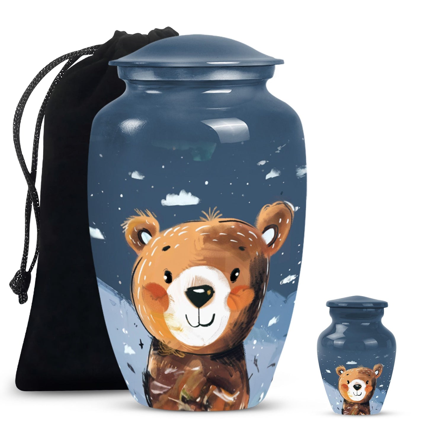 10-inch classic bear urn.