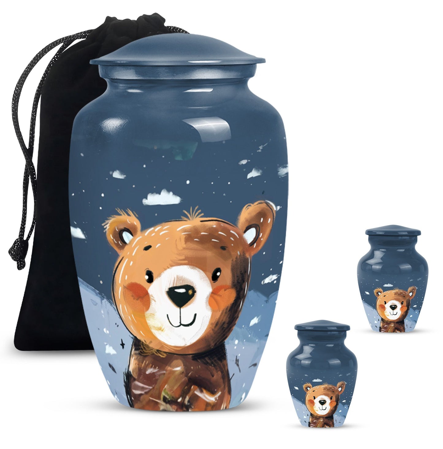 10-inch classic bear urn.
