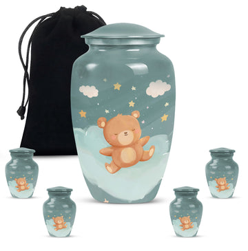 Large Urn with 4 Small Urn